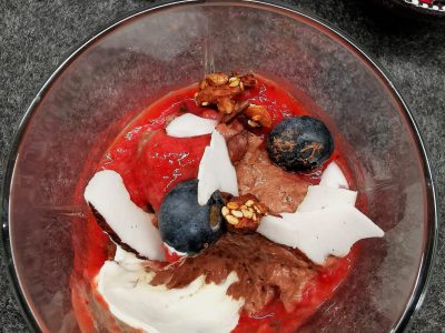 Chia pudding med kaffe og sjokolade