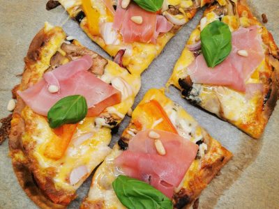 Fathead pizza - Serranoskinke
