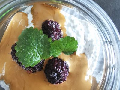 Chiapudding med dalgona