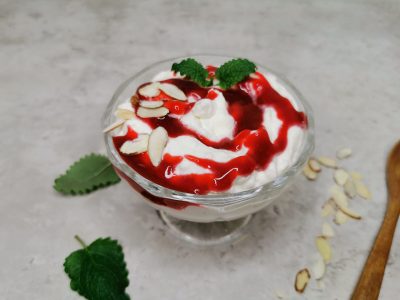 Lavkarbo riskrem med cottage cheese