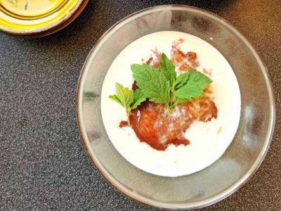 Lavkarbo rabarbragrøt