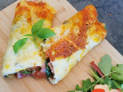 Osterull med egg og serranoskinke