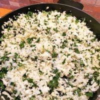 Blomkålris med grønnkål