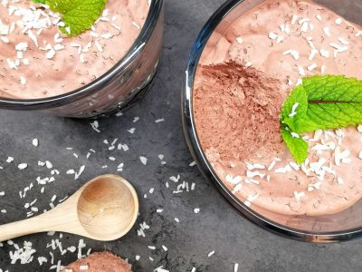 Fluffy chiapudding med sjokoladesmak