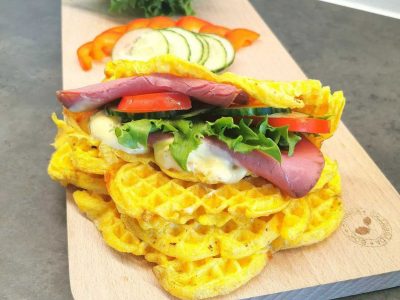 Lavkarbo chaffle - to ingredienser