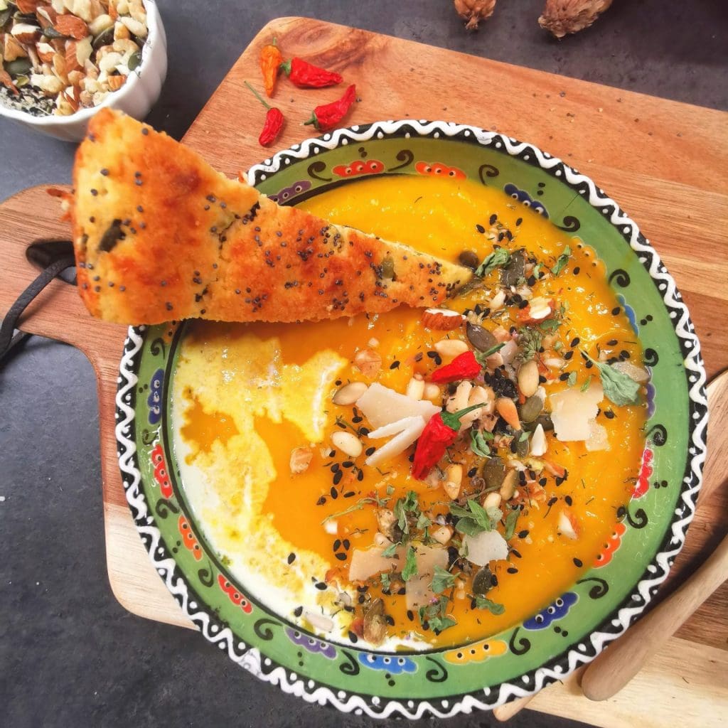 Spicy gresskarsuppe