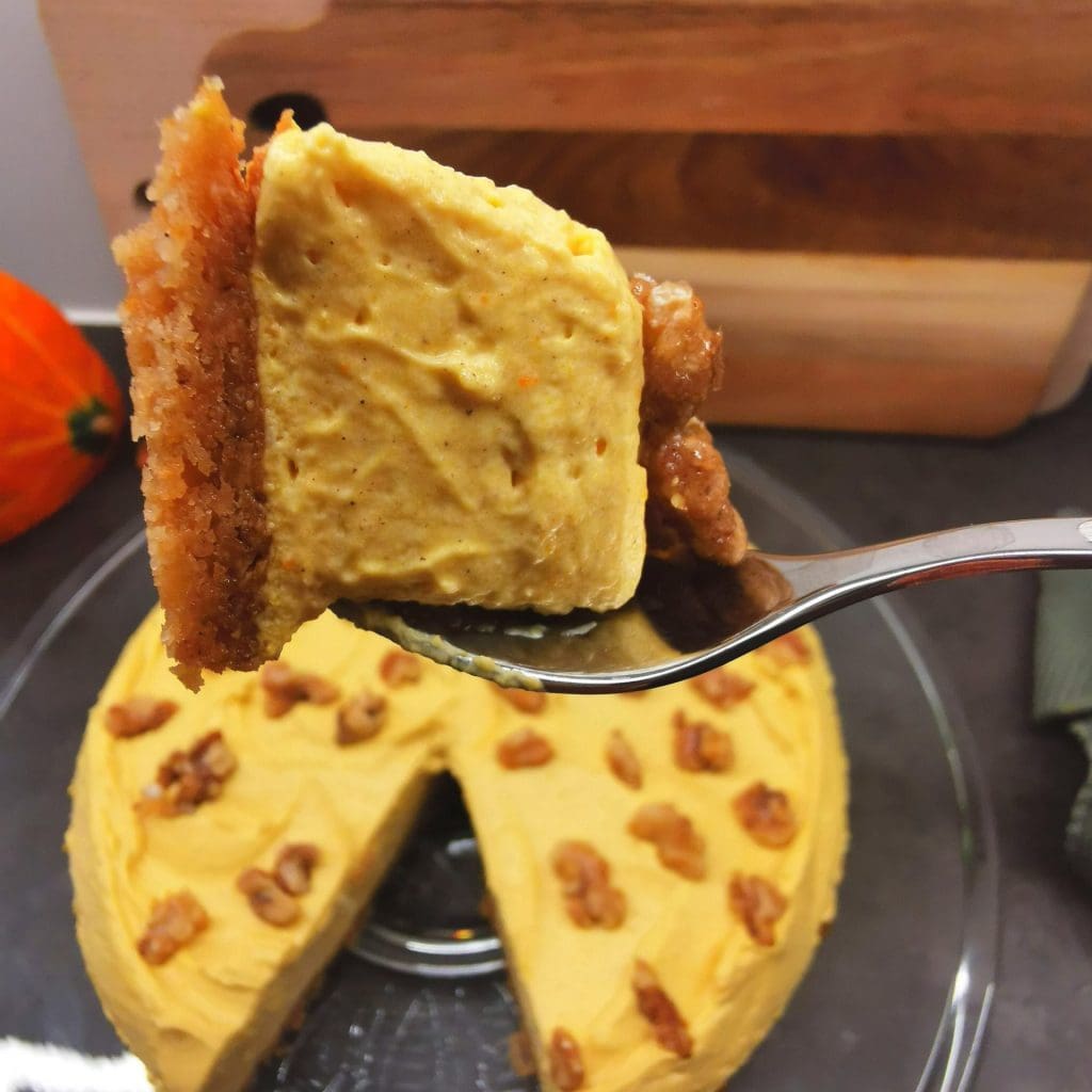 Sukkerfri ostekake med gresskar og krydder