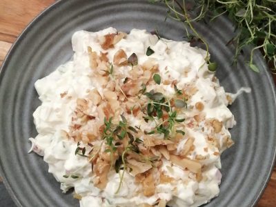 Lavkarbo sellerirotsalat med sennep