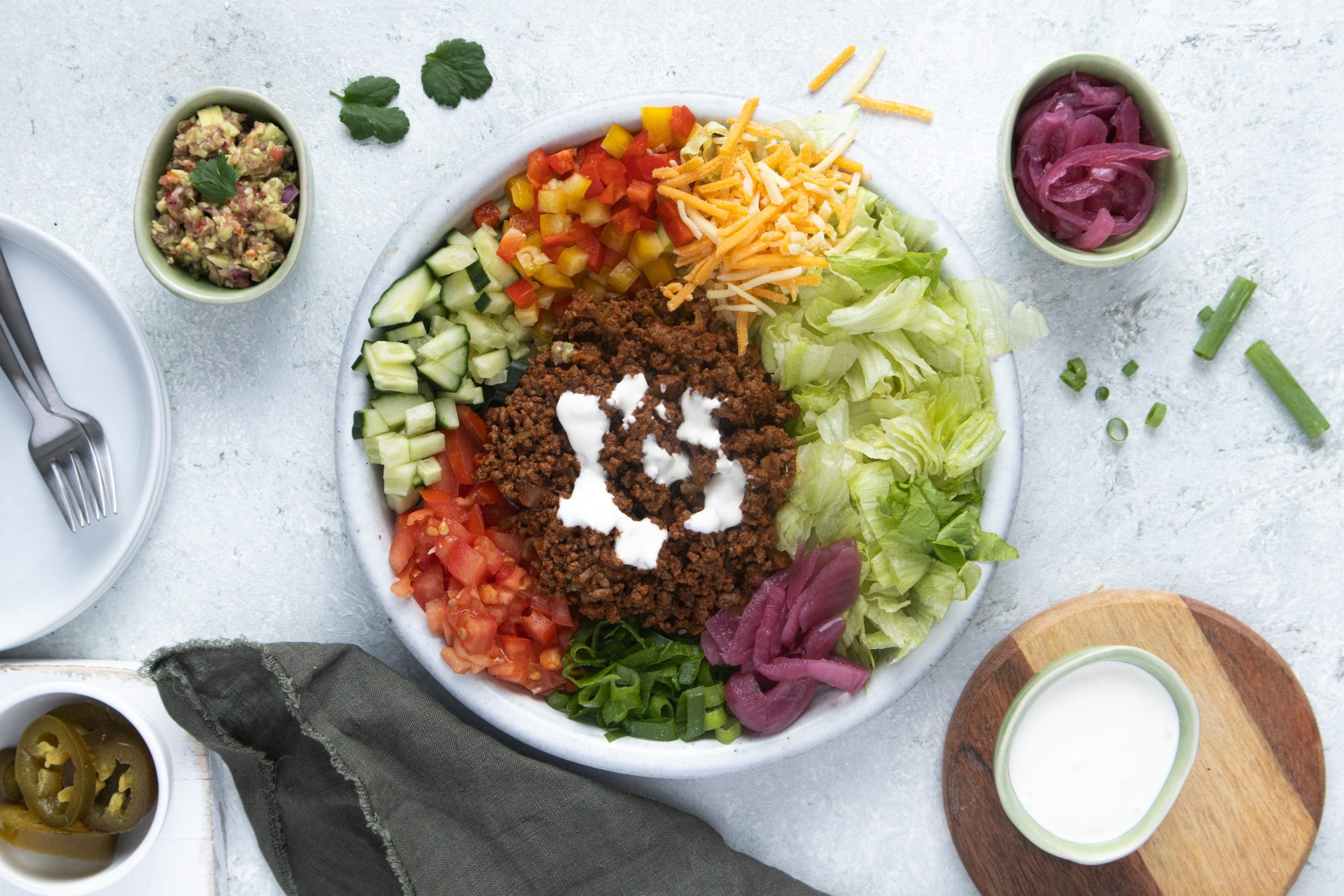 Lavkarbo tacosalat