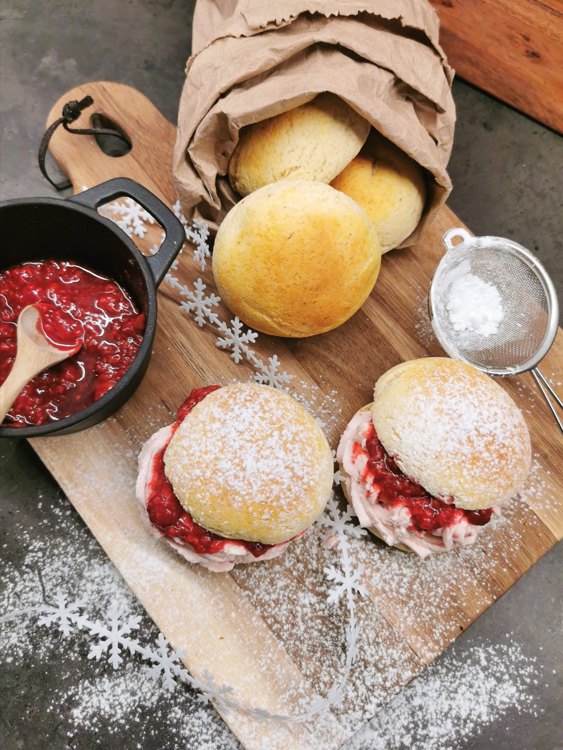 Lavkarbo boller med havrefiber