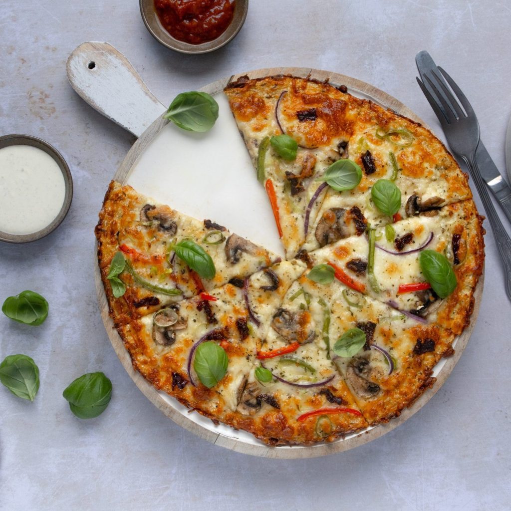 Lavkarbo blomkålpizza