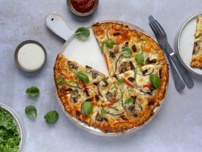 Lavkarbo blomkålpizza