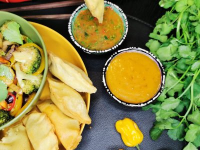 Lavkarbo fritert dumplings