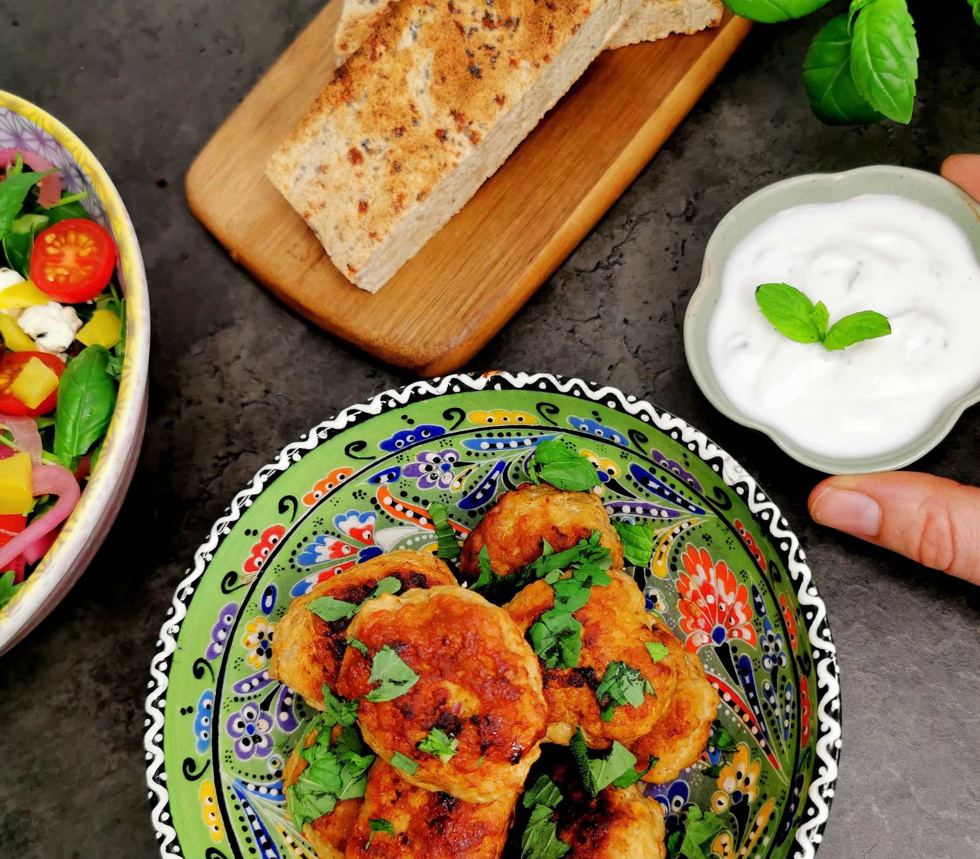 Lavkarbo gresk salatdressing