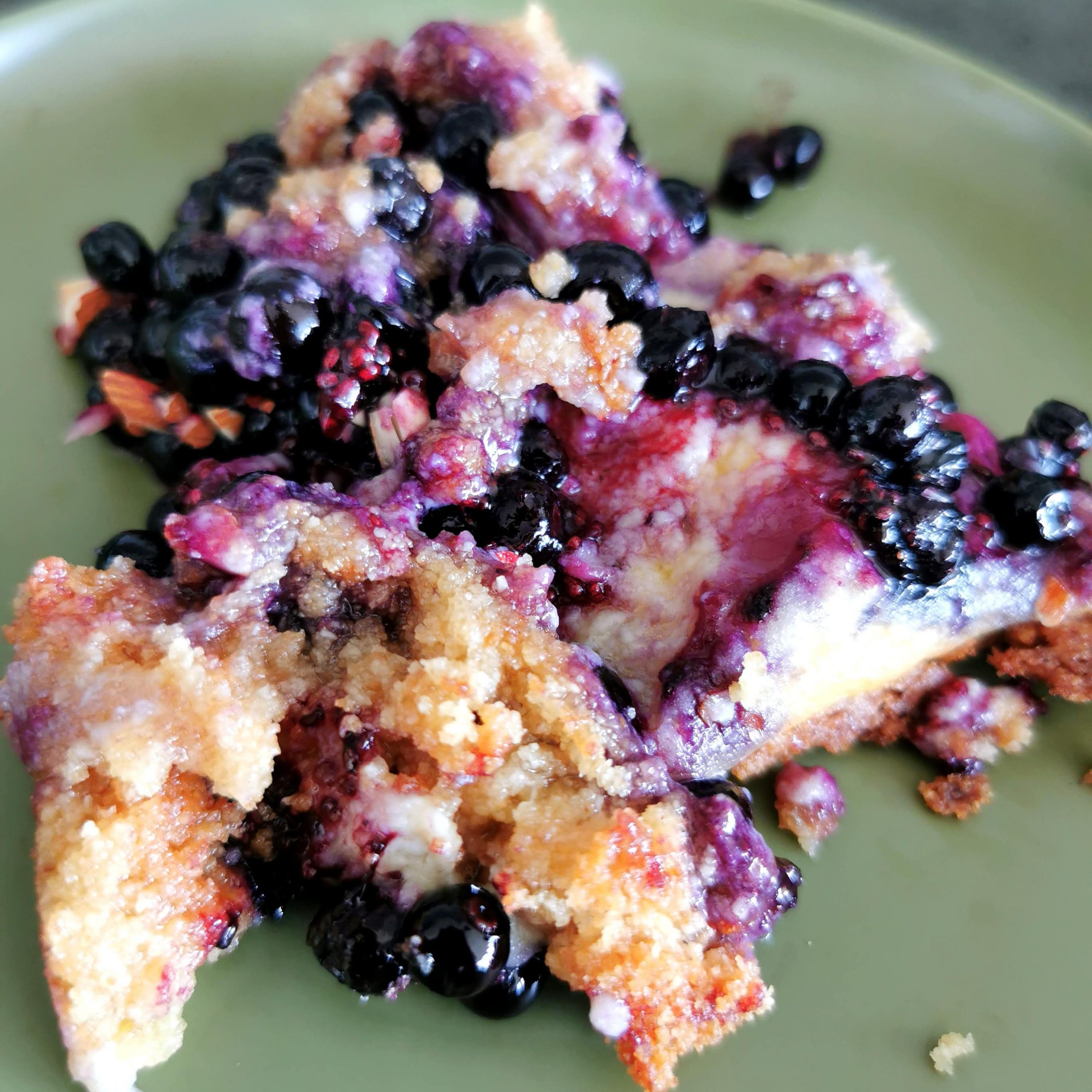 Lavkarbo blåbærpai