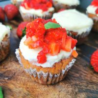 Lavkarbo jordbærmuffins