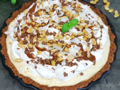 Lavkarbo peanøttpai med marshmallow fluff