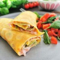 Lavkarbo eggewraps med tunfiskpålegg
