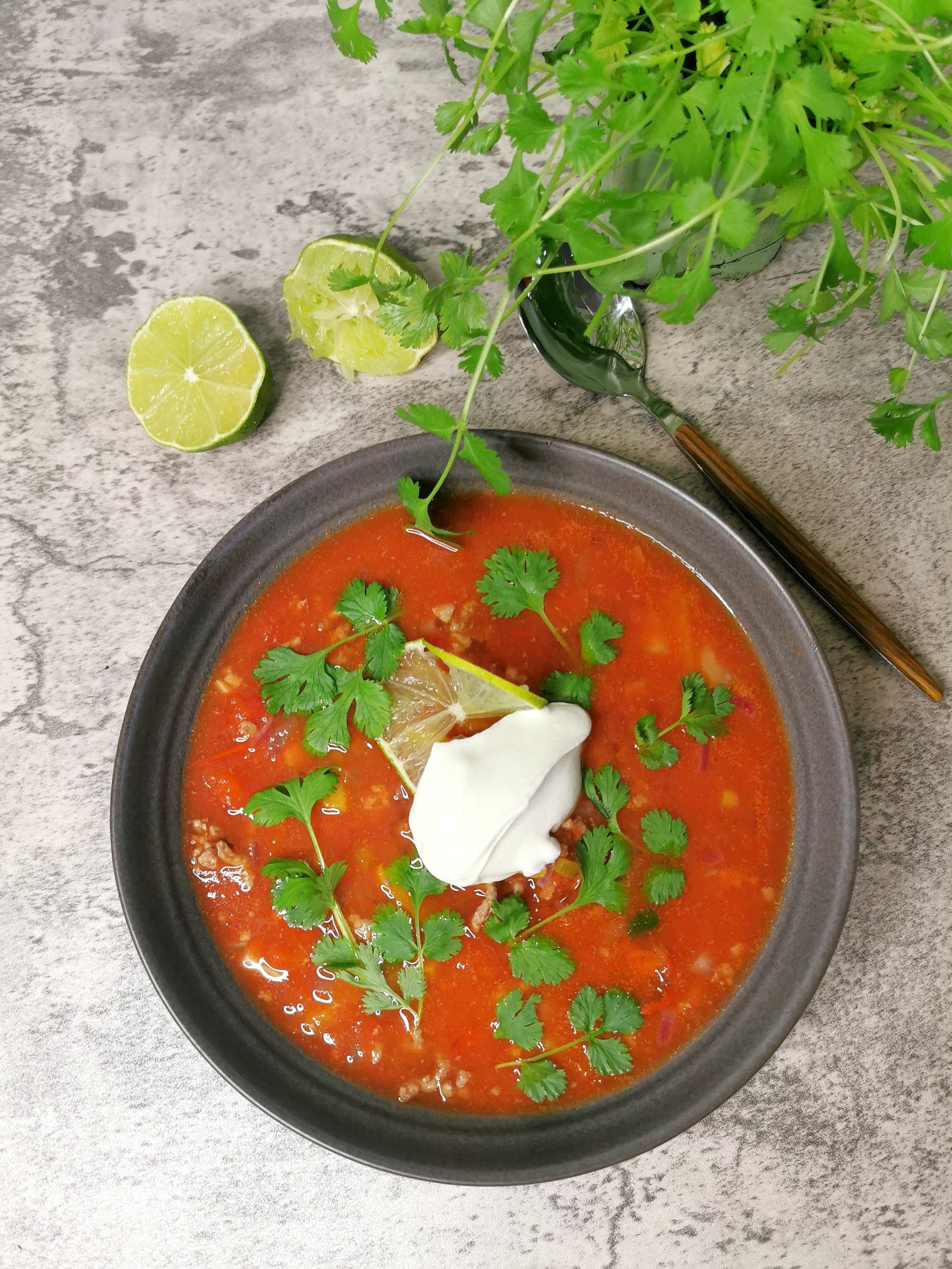 Lavkarbo tacosuppe