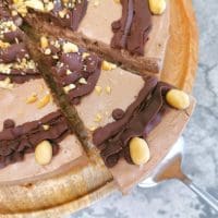 Lavkarbo snickers ostekake