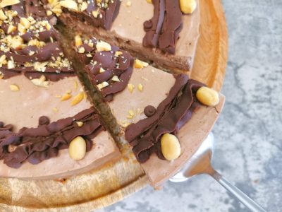 Lavkarbo snickers ostekake