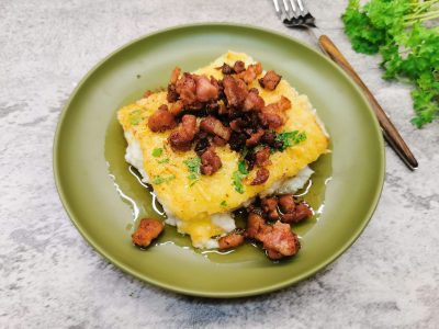Lavkarbo gratinert plukkfisk
