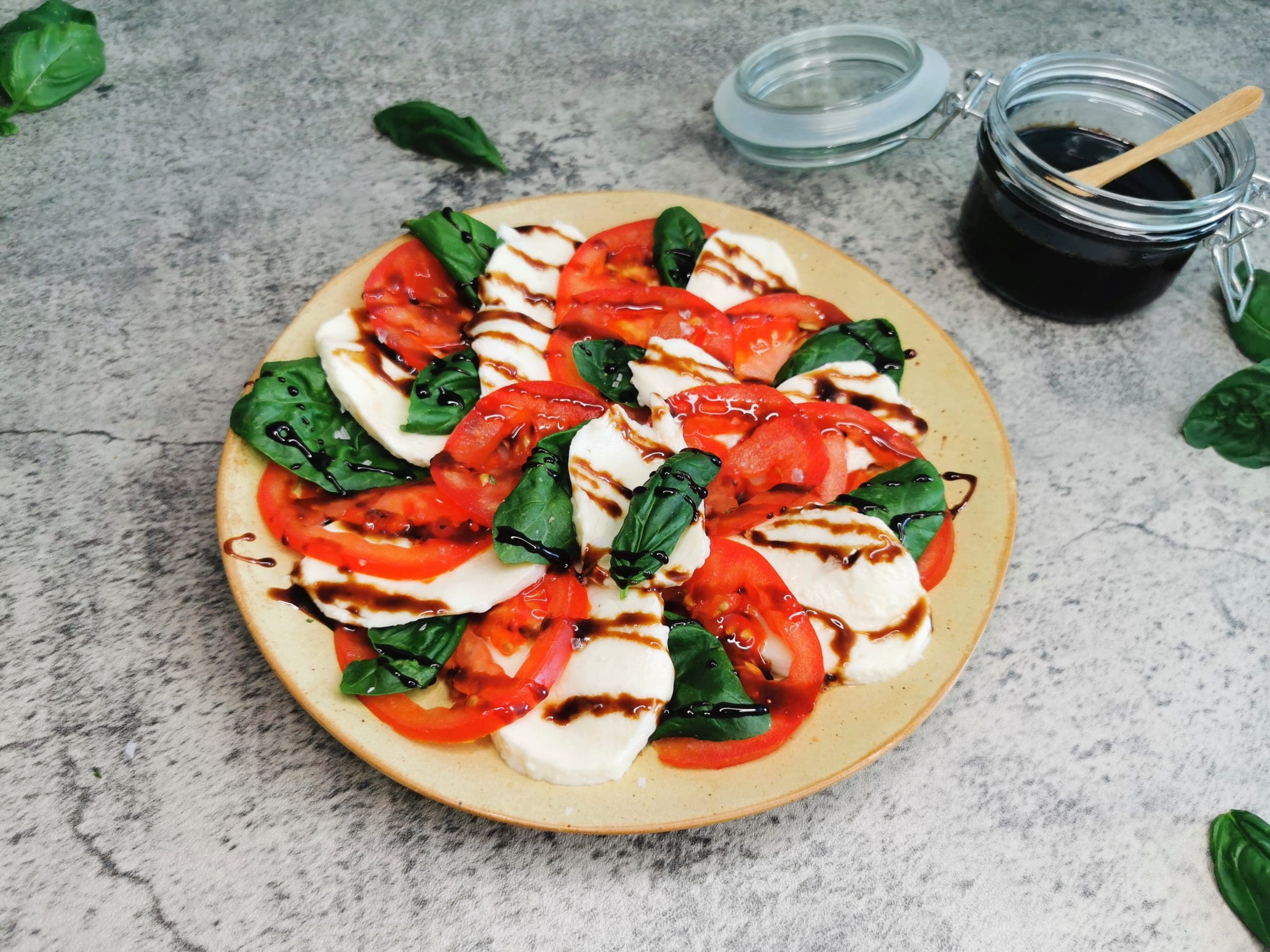 Caprese med balsamicoglasur
