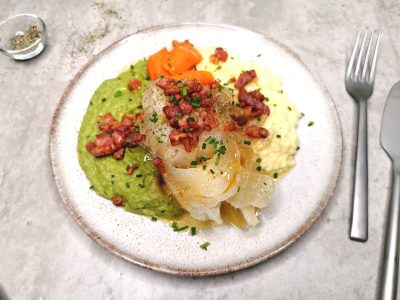 Lutefisk med lavkarbo tilbehør