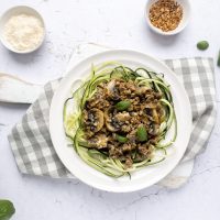 Lavkarbo kjøttgryte med champignon. Foto, Aina Sjo.