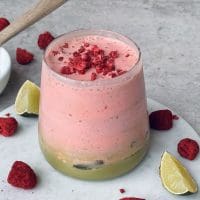 Lavkarbo is matcha med jordbærfyll. Foto: Marie Gundersen.