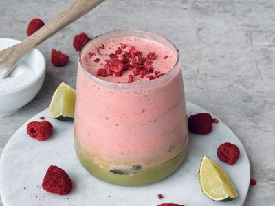 Lavkarbo is matcha med jordbærfyll. Foto: Marie Gundersen.