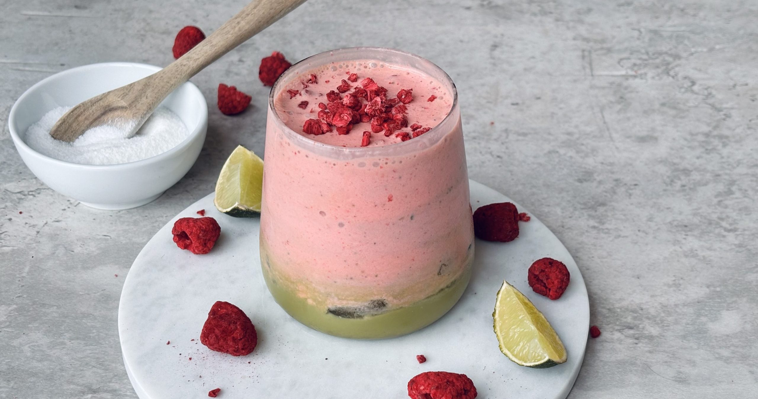 Lavkarbo is matcha med jordbærfyll. Foto: Marie Gundersen.